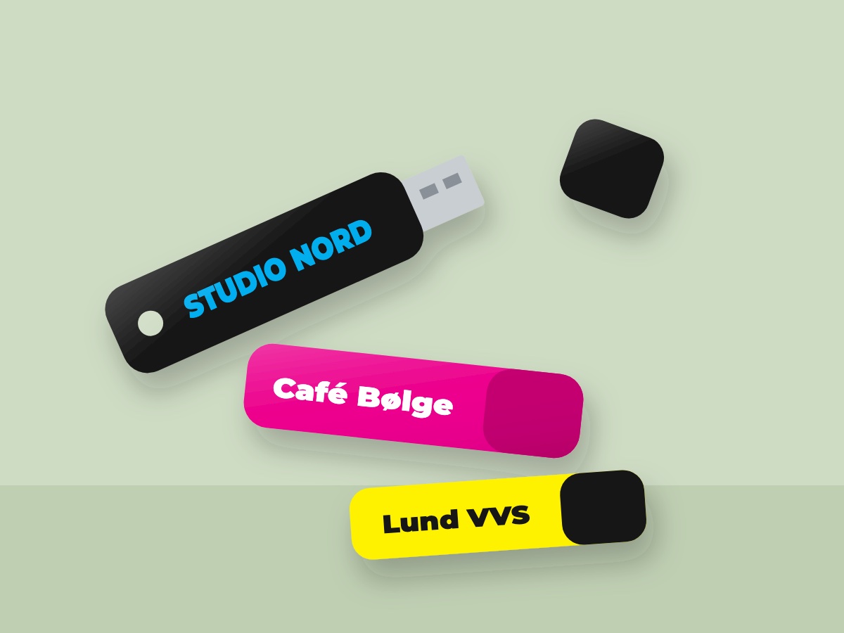 USB-nøgle med aluminiumsbøjle